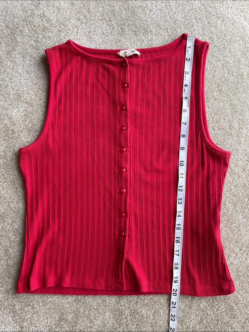 Madewell Ribbed Crewneck Shell Top - Picture 3 of 6